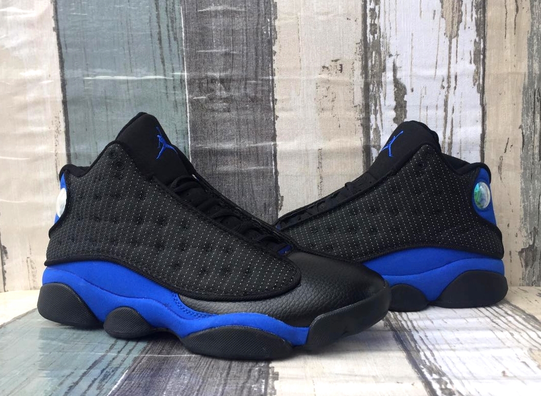 New Air Jordan 13 Retro Black Royal Blue Shoes